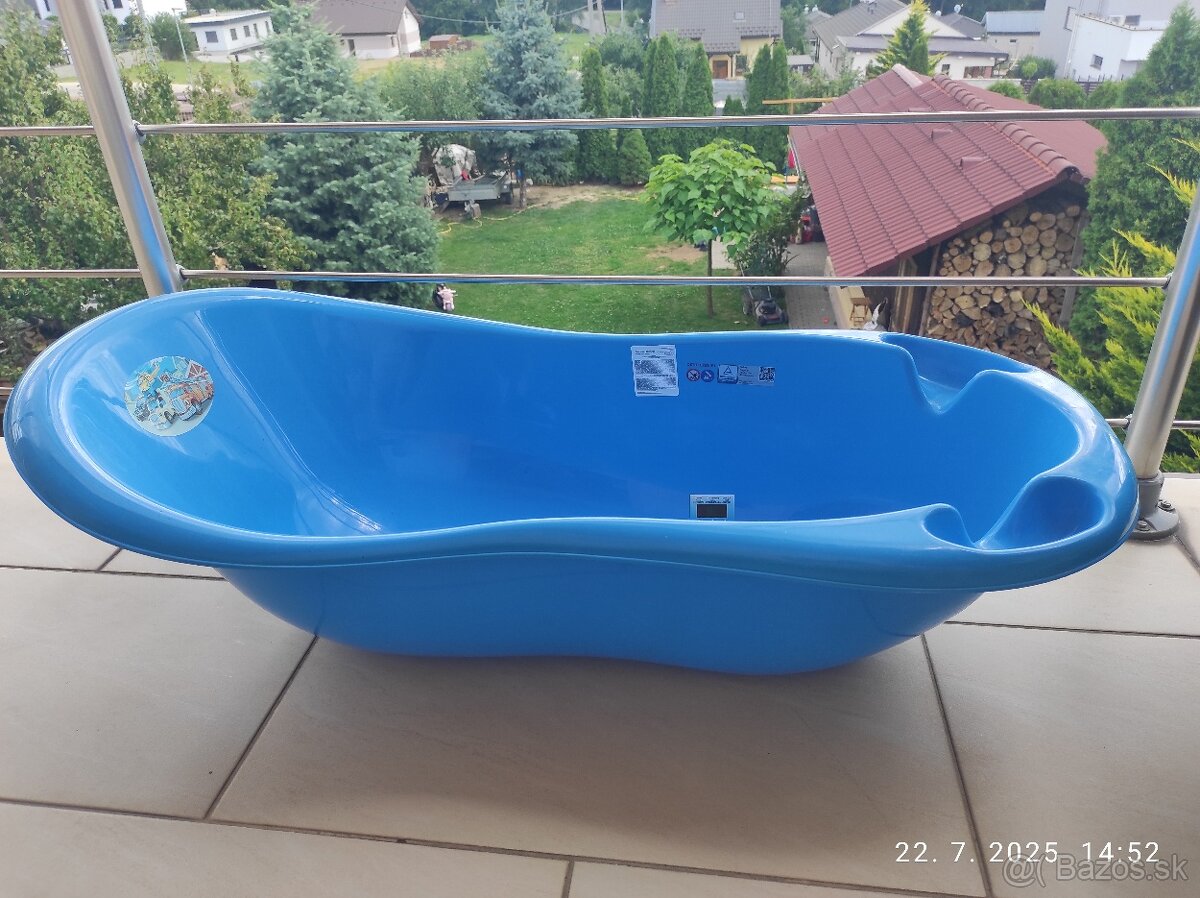 Detská vanička s teplomerom - autá