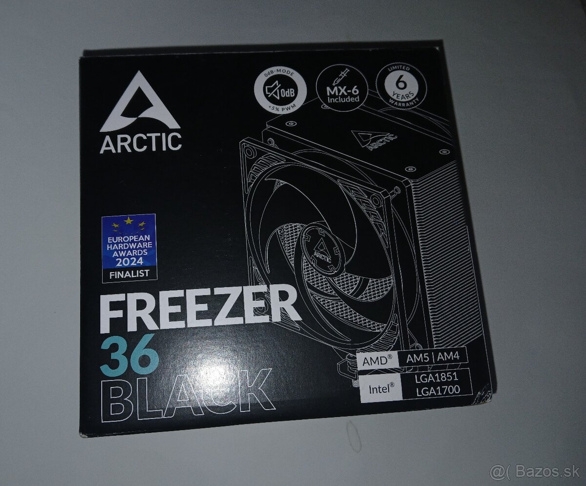 Predám Chladič na procesor ARCTIC Freezer 36 Black