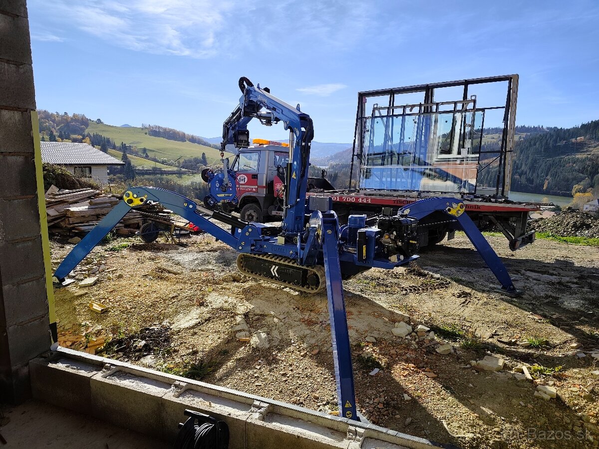 Žeriav, pásový mini žeriav ....