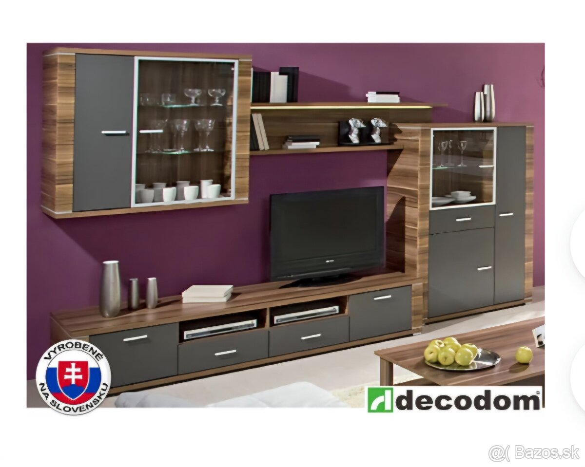 obývacia stena Decodom Venice K 02 slivka + grafit