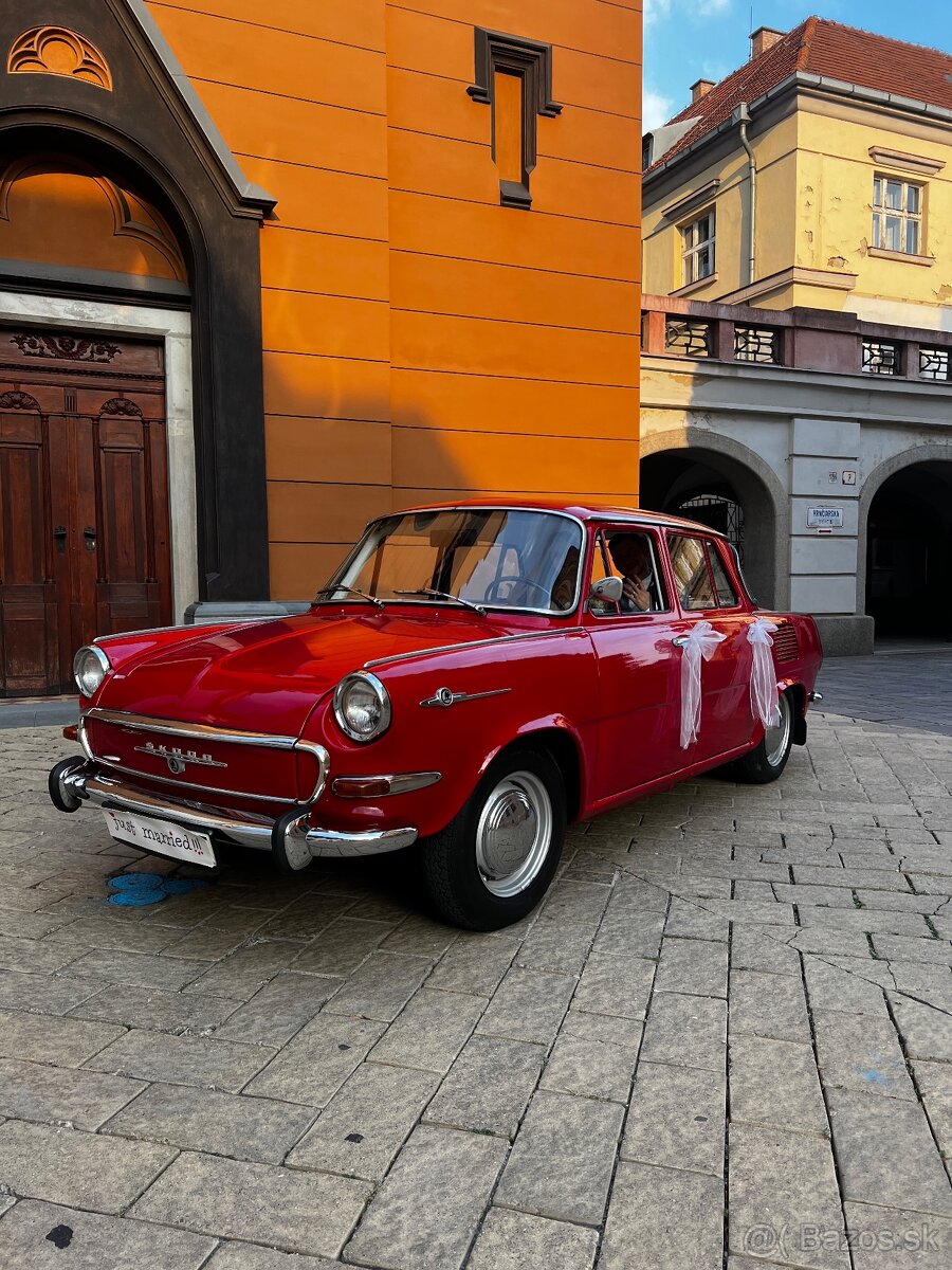 Prenájom veterána Škoda 1000 Auto na Svadbu