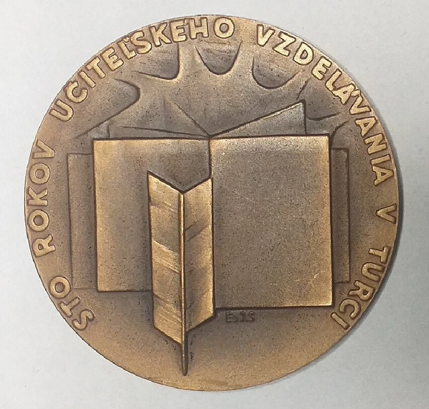 Medaila 1971 Sto rokov učiteľského vzdelávania v Turci