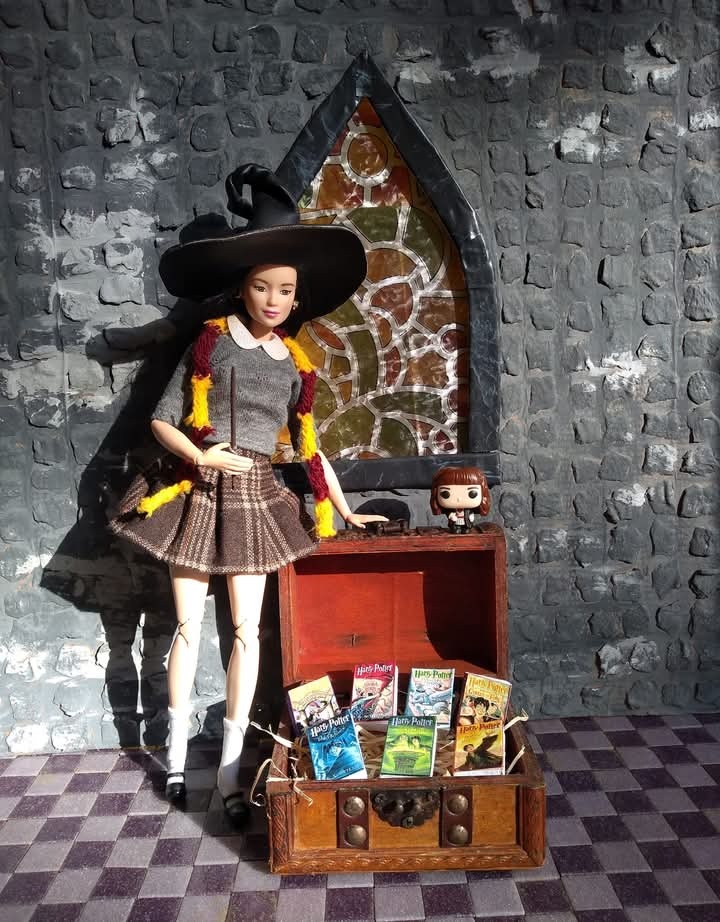 Miniatúrne Harry Potter knihy pre Barbie