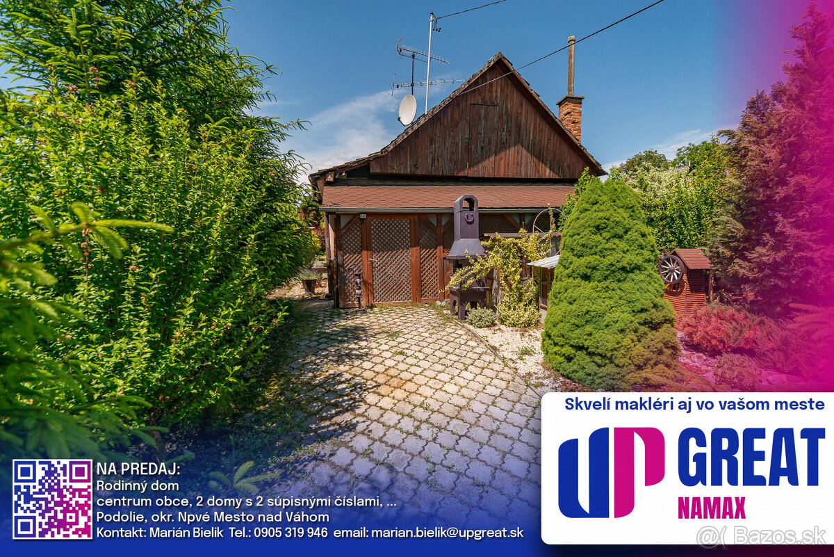 PREDAJ - rodinný dom - Podolie