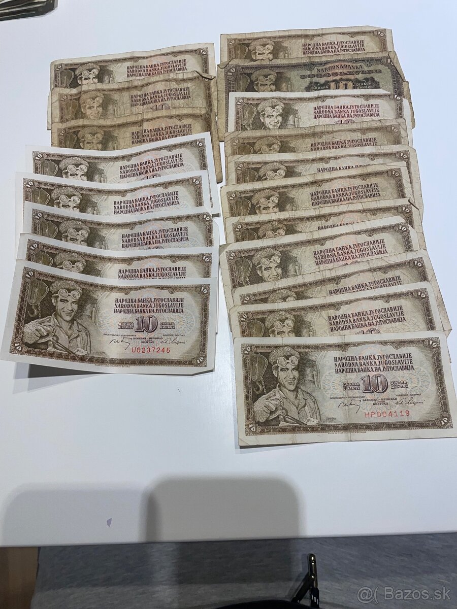 10 dinárova bankovka