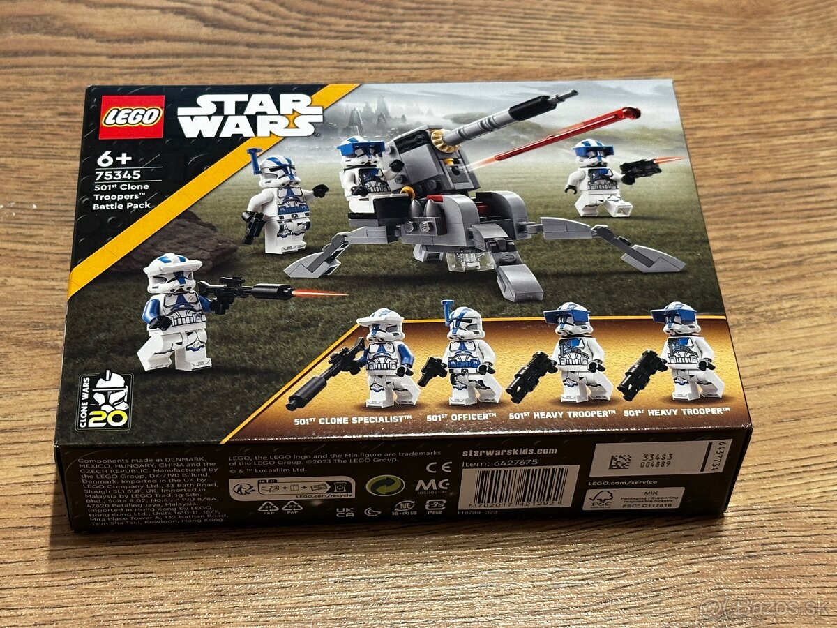 LEGO 75345 Bojový balíček klonových jednotiek z 501. légie