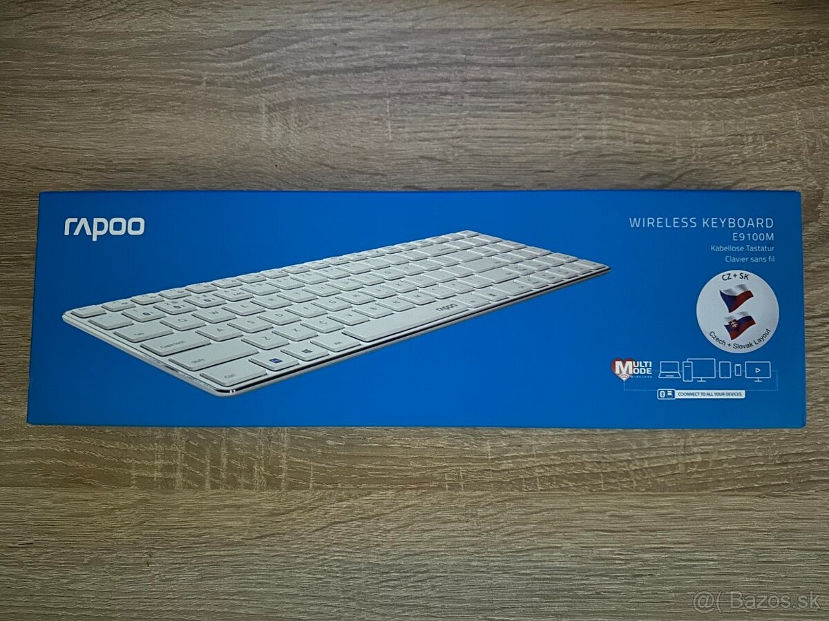 Bezdrôtová klávesnica Rapoo E9100M – úplne nová, nerozbalená