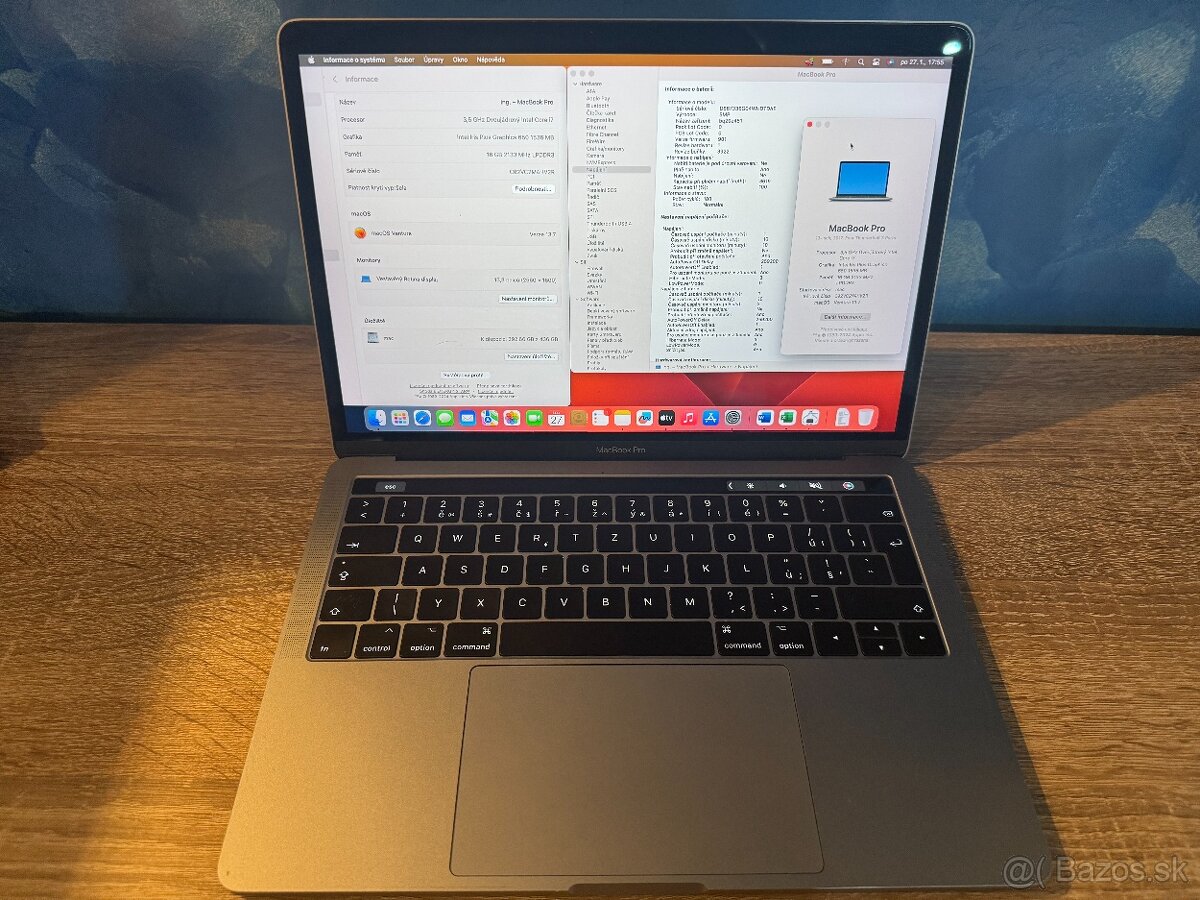 Macbook PRO, I7, 16GB, 500GB, Bootcamp - wifi