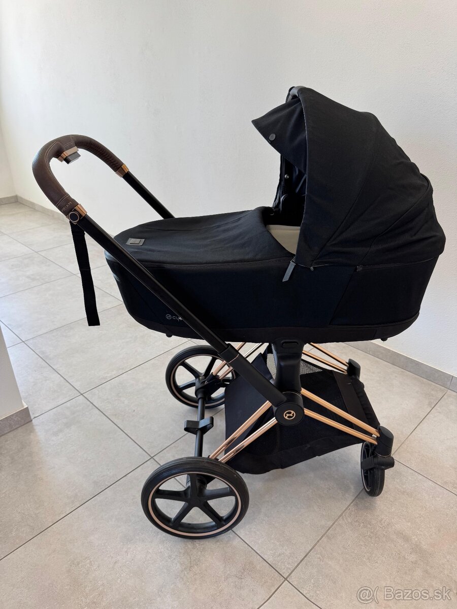 CYBEX Kočík kombinovaný Priam 4.0 Rosegold Sepia Black Plati