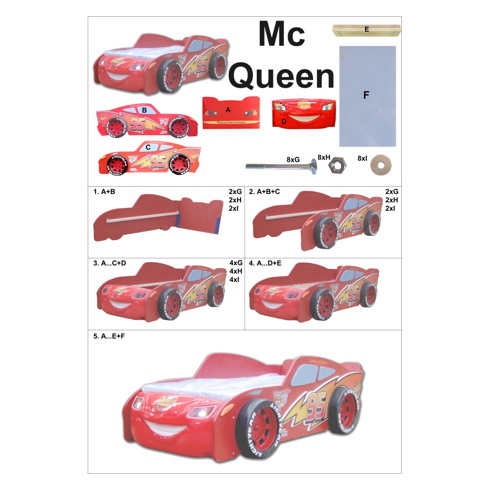 Detská posteľ Mcqueen