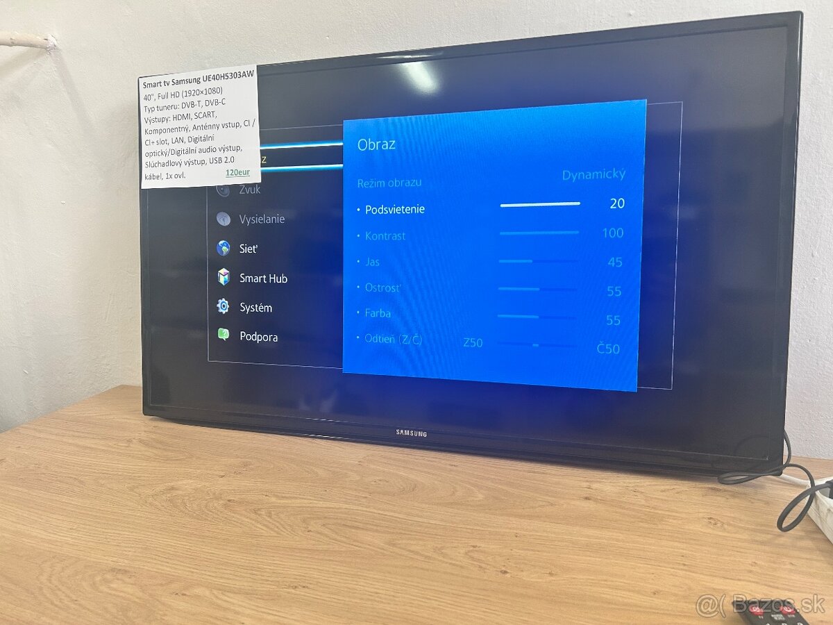 Smart TV Samsung UE40H5303AW (40", Full HD, Smart Hub)