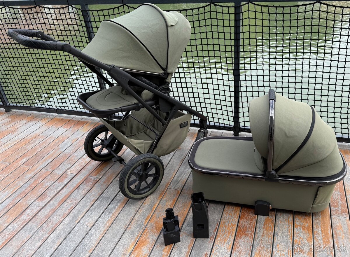 KOMBINOVANÝ KOČÍK MOON ROCCA EDITION + - MOSS GREEN 2023