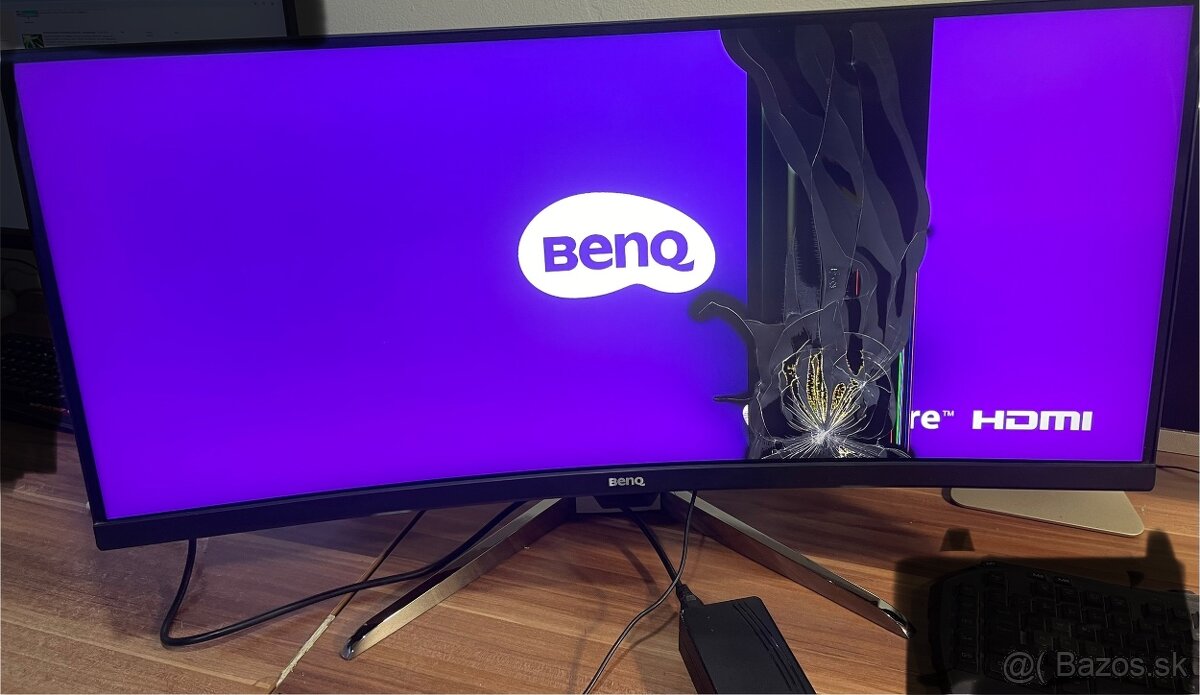 BenQ EX3501R – 35″ 2K Ultrawide monitor (rozbitý displej, os