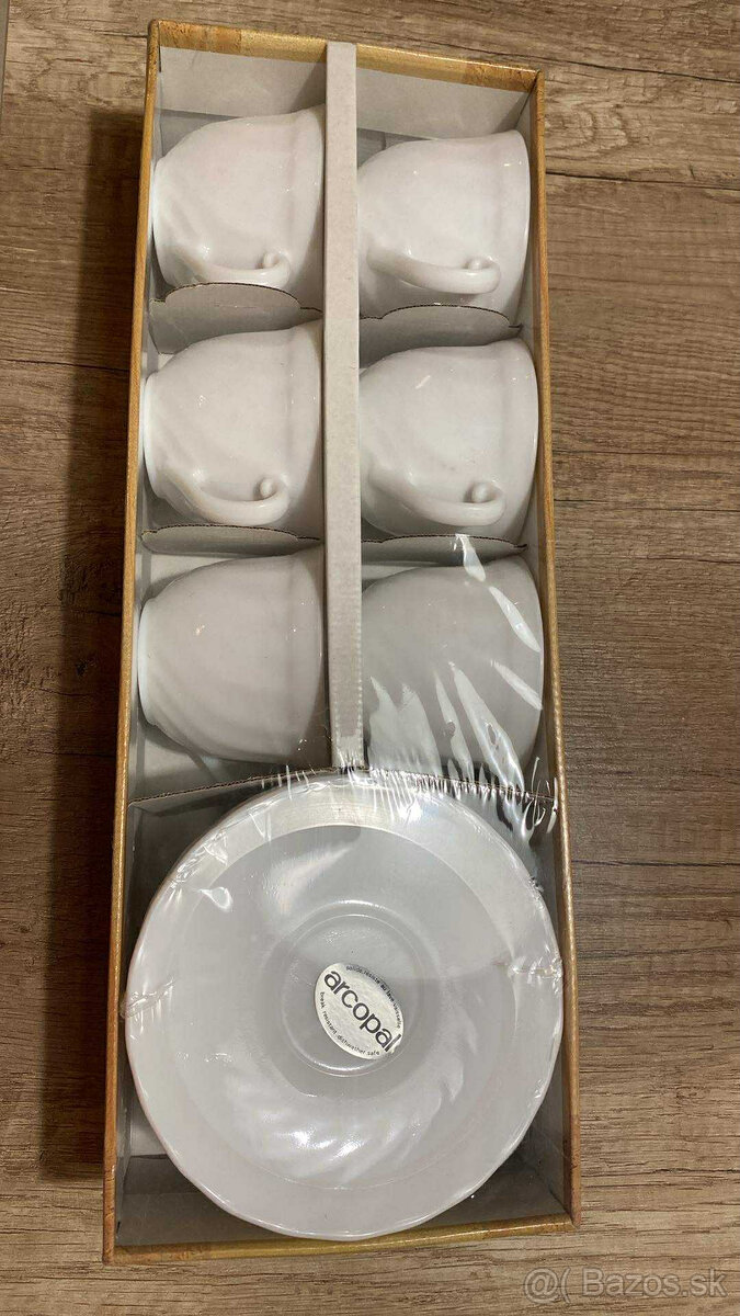 nové šálky s pošálkami 6 +6 kusov