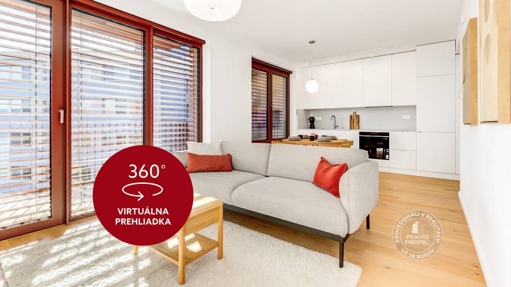 AXIS REAL | NOVÝ krásny 2i byt, ZWIRN, 2x balkón, parkovanie