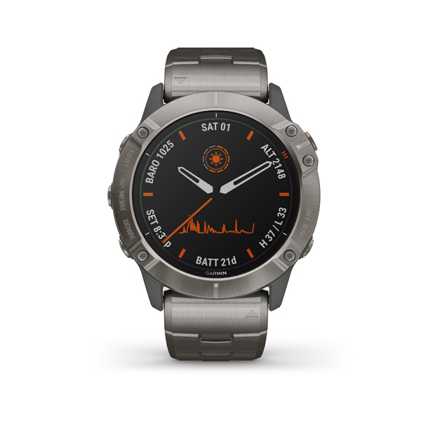 Predam Garmin fenix 6X PRO Solar, TITANIUM