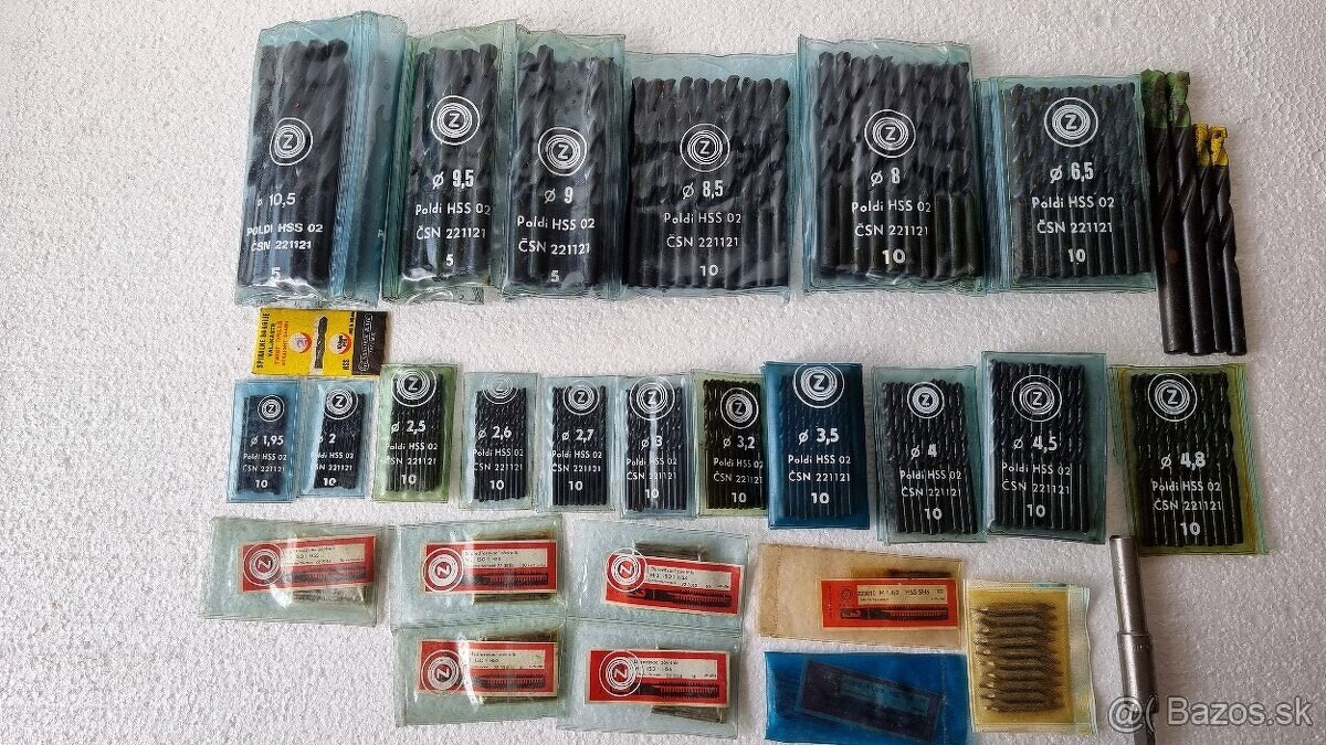 Predám alebo vymením HSS vrtáky a závitníky.