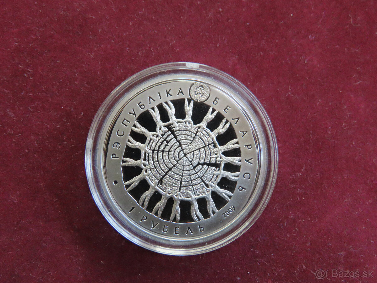 Bielorusko 1 rubel 2009 Bielovežský prales