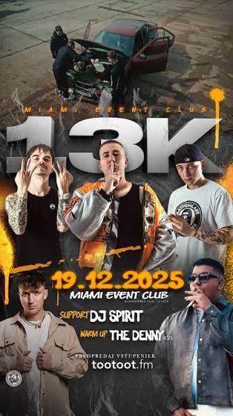 13k VIP listok-Levice miami event club