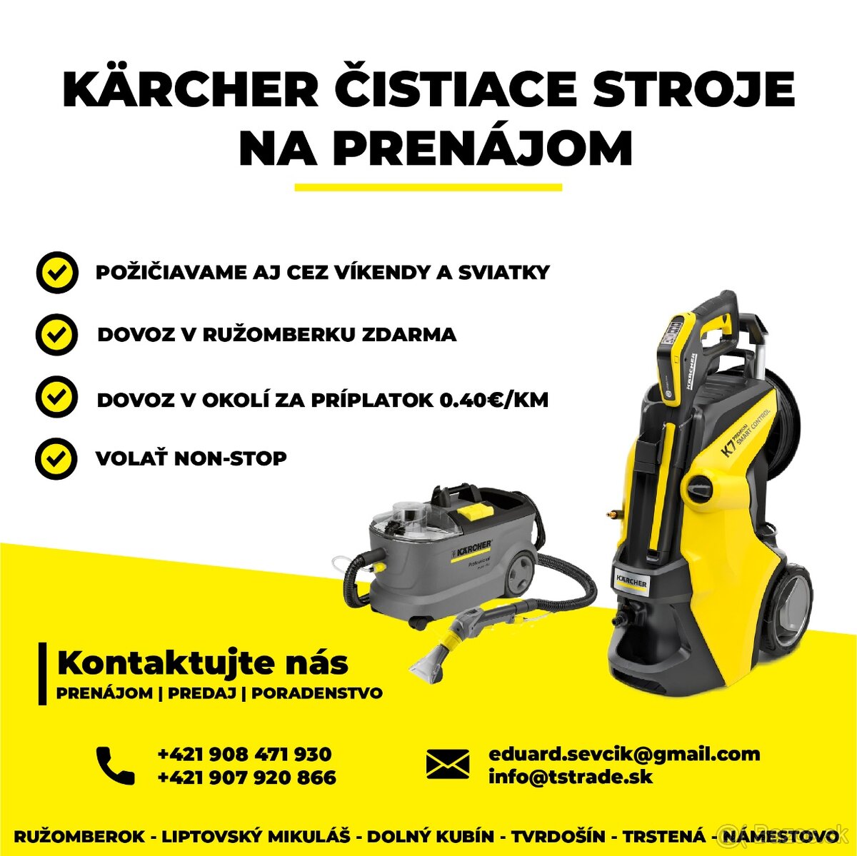 PRENÁJOM | KÄRCHER | RK