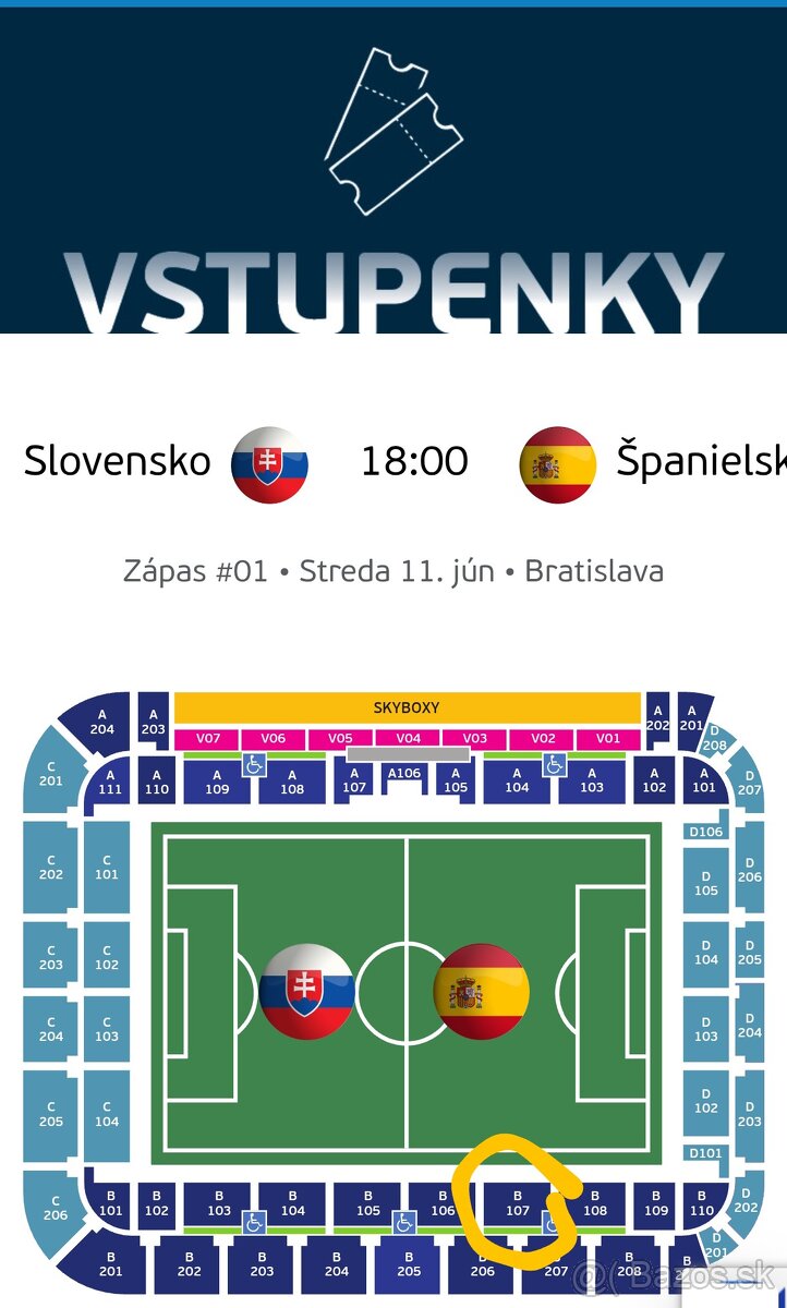 ME 21 Slovensko-Španielsko TOP miesta