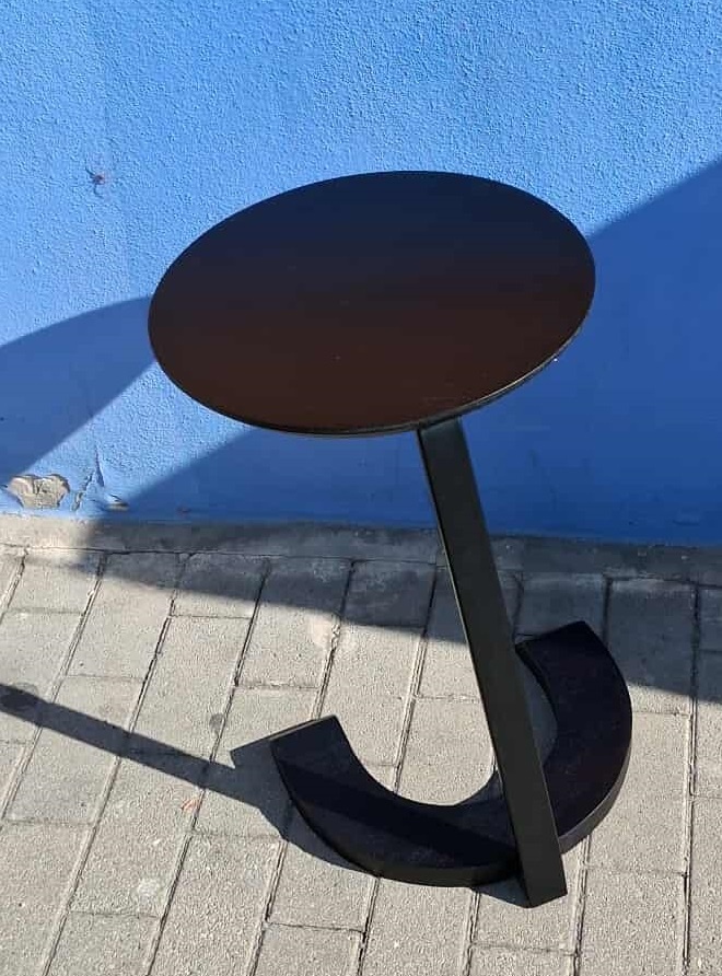 De Eekhoom stolček z Holandska Mangové drevo a čisté železo