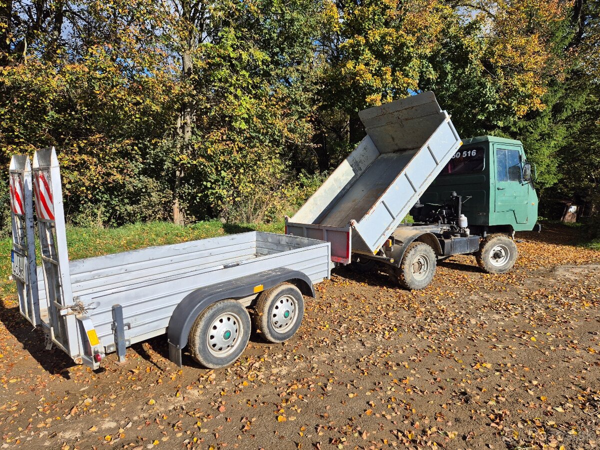 Multicar m25 a privesny vozik 2 napravovy