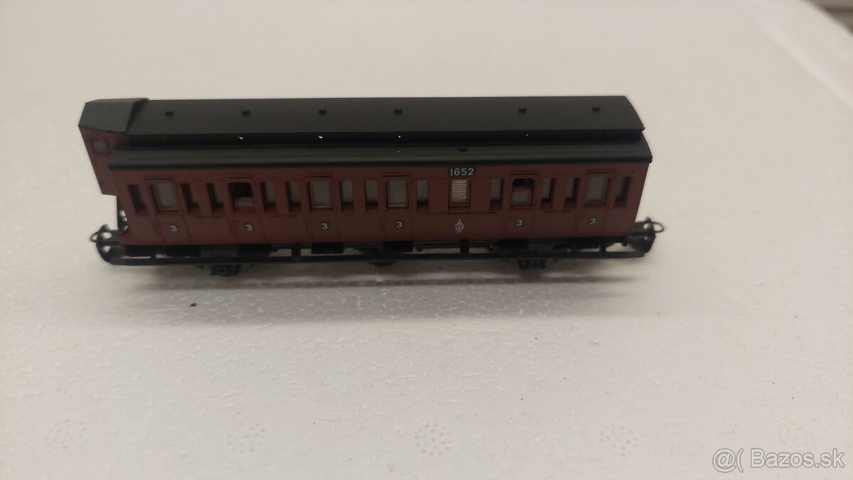 TT vláčiky, vagóny - osobný historický trojnápravový vozeň