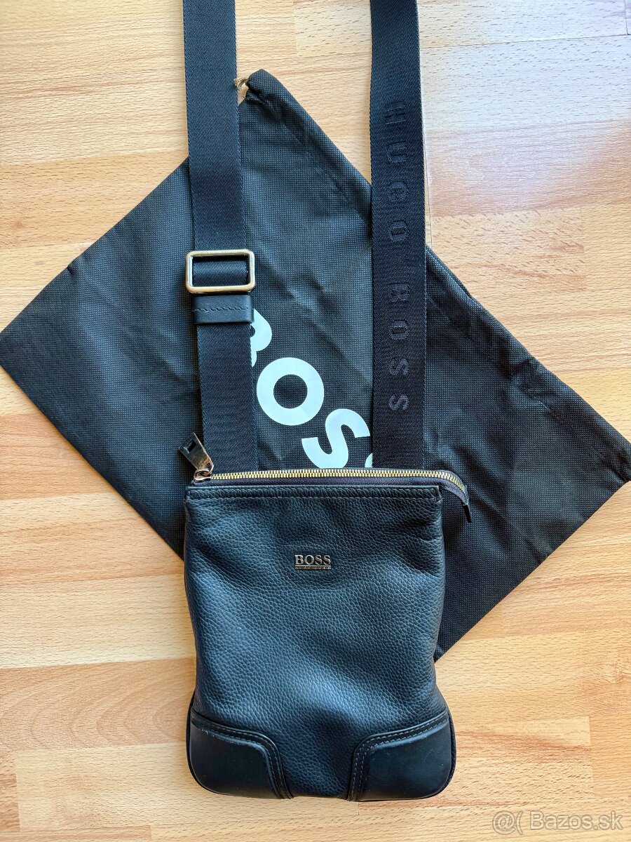 BOSS pánska kožená taška