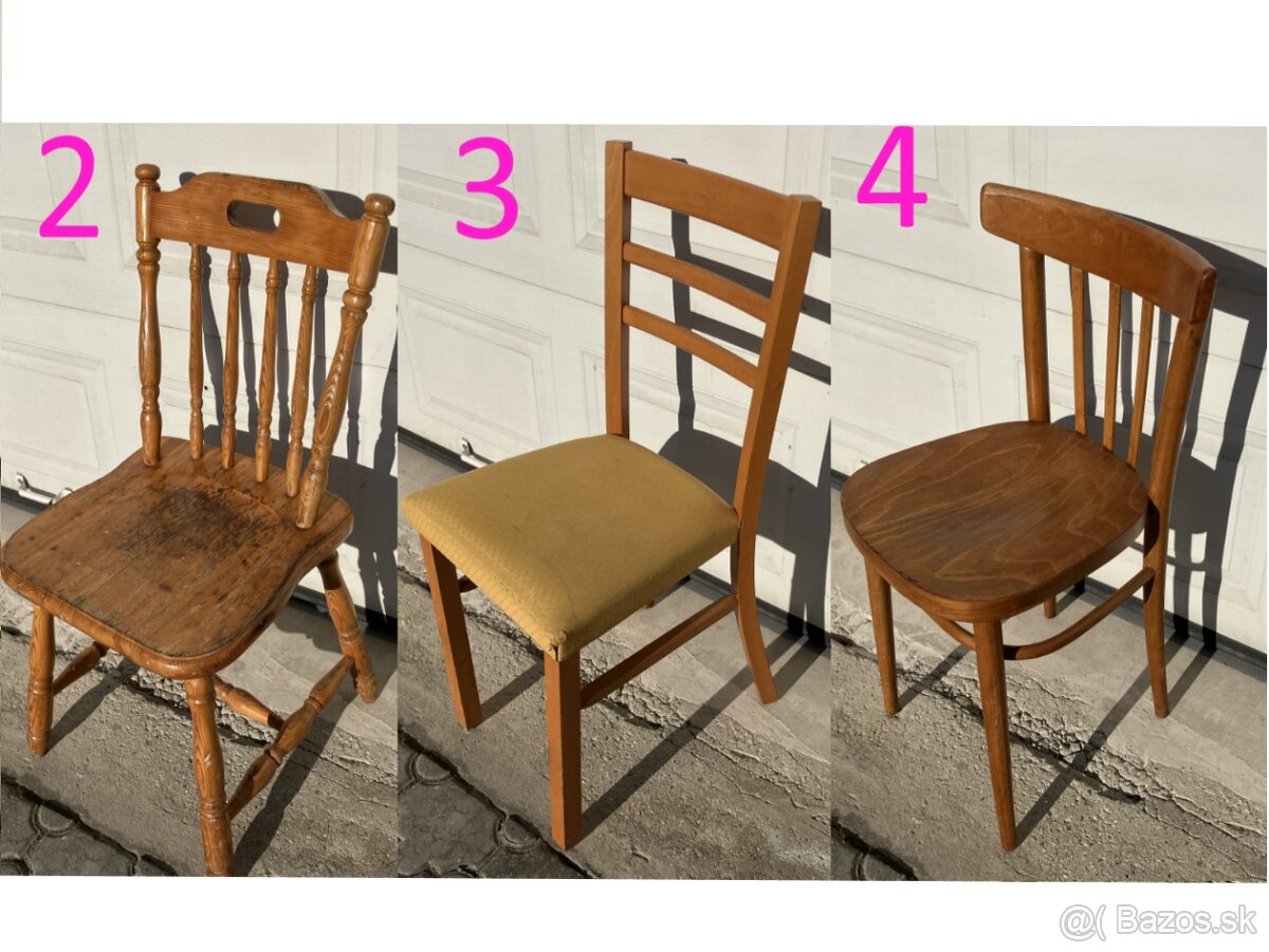 Stoličky jednotlivé kusy