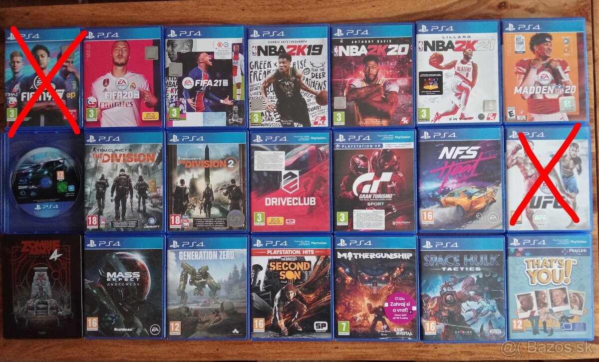 Predám Hry na Playstation 4/Playstation 5