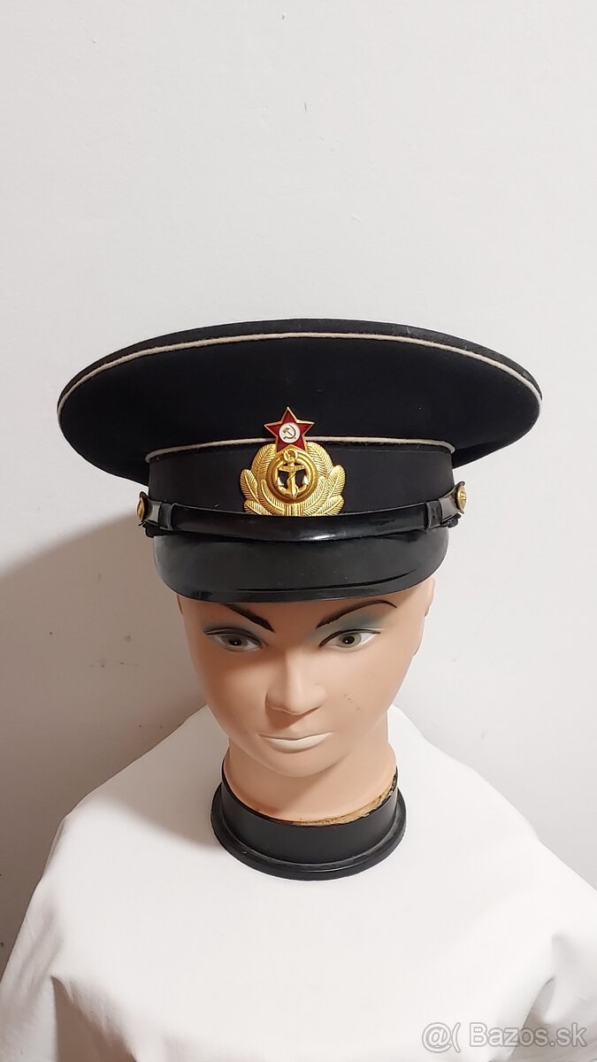 Čiapka. Brigadierka. Uniforma. Námorník. ZSSR. Rusko.