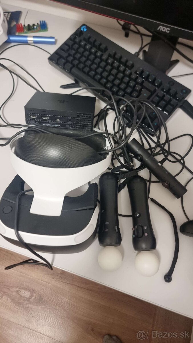 PlayStation VR set + Move ovládače + kamera