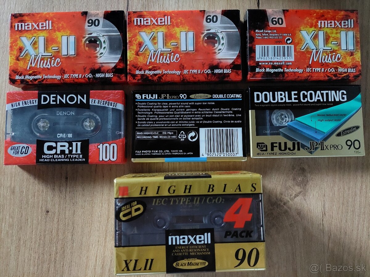 Nové audio mc kazety od 2€: normal a chrome od 3,5€