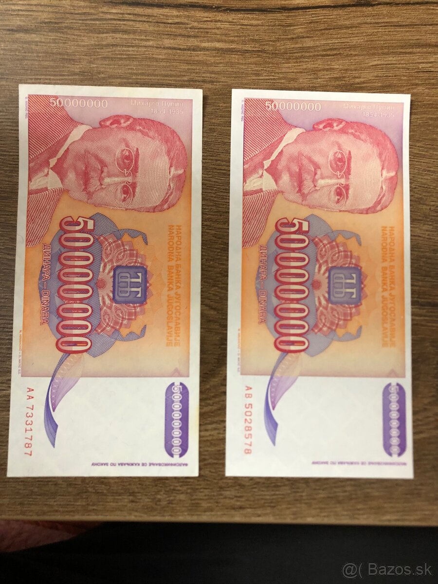 Bankovky JUHOSLAVIA 4