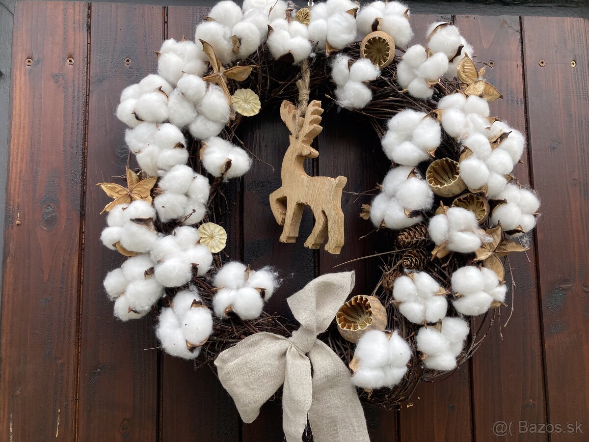 Vianočný veniec -Jednoduchá nádhera