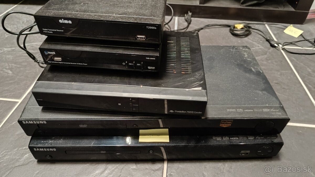Predam DVD prehravace a satelitne primace.