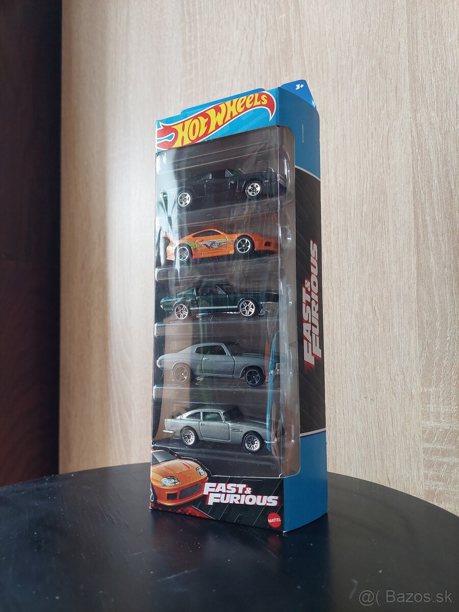Hot Wheels Fast & Furious 5-Pack – zberateľská sada (1:64)
