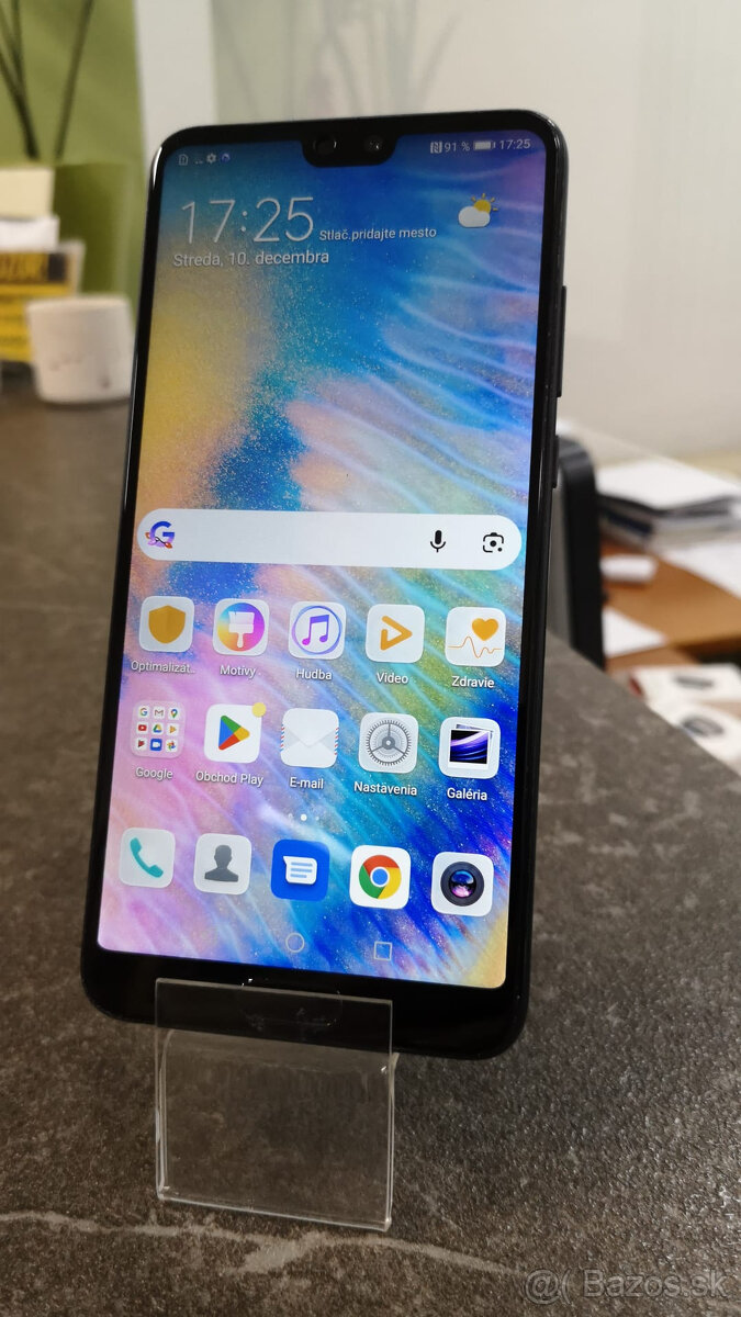 Huawei p20 cierna farba 128gb verzia odblokovany