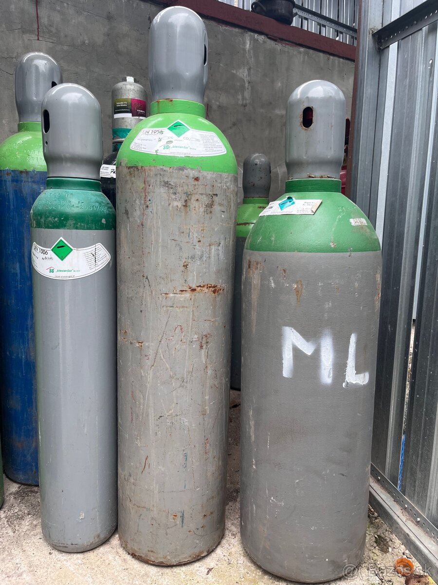 Argón, mix, kyslík, CO2