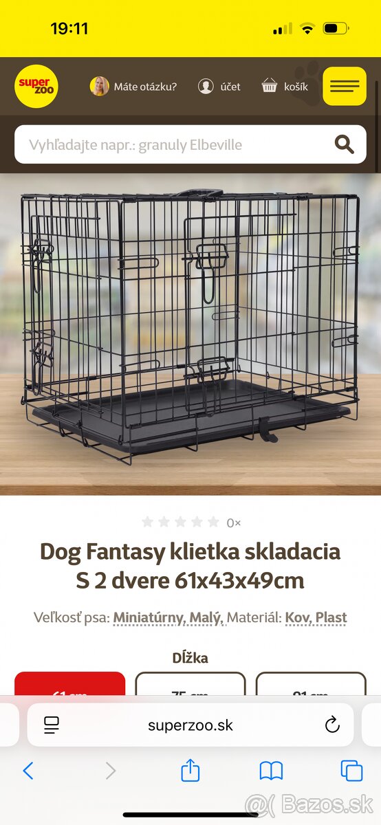 Klietka a ohrádka pre psa