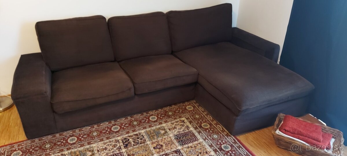 Predám sedačku IKEA Kivik tmavohnedú