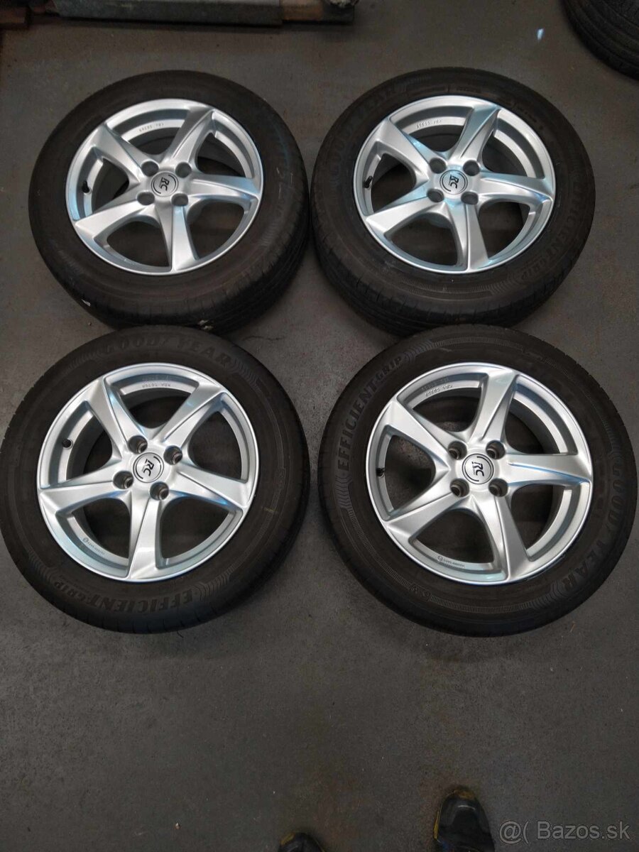 Alu 4 x 108 16" PEUGEOT,CITROEN + letné pneu.