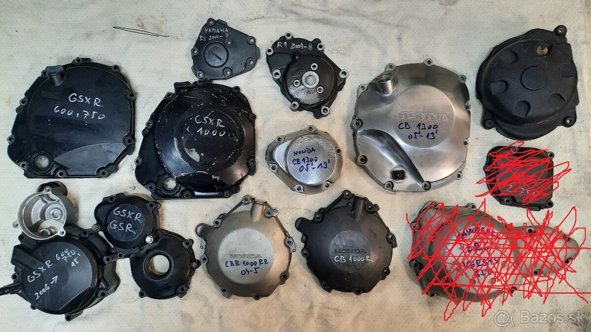 Kryt motora HONDA,KAWASAKI,SUZUKI,YAMAHA