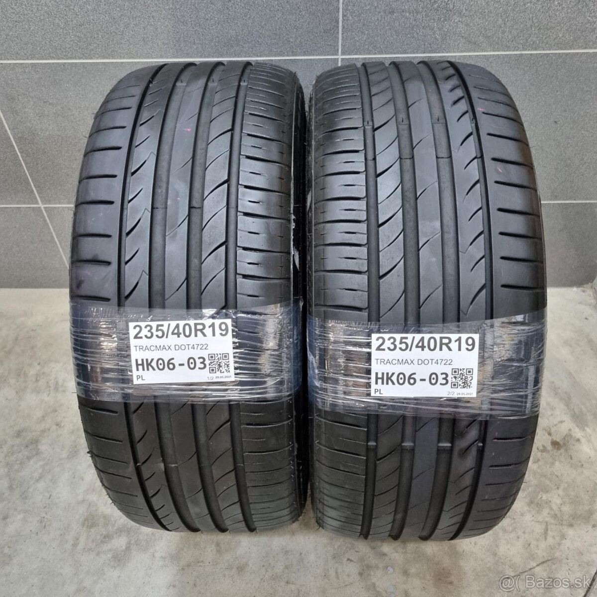 Letné pneumatiky 235/40 R19 TRACMAX DOT4722
