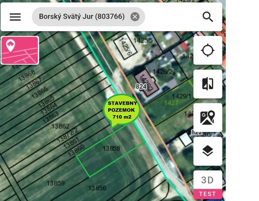 Stavebný pozemok pre RD