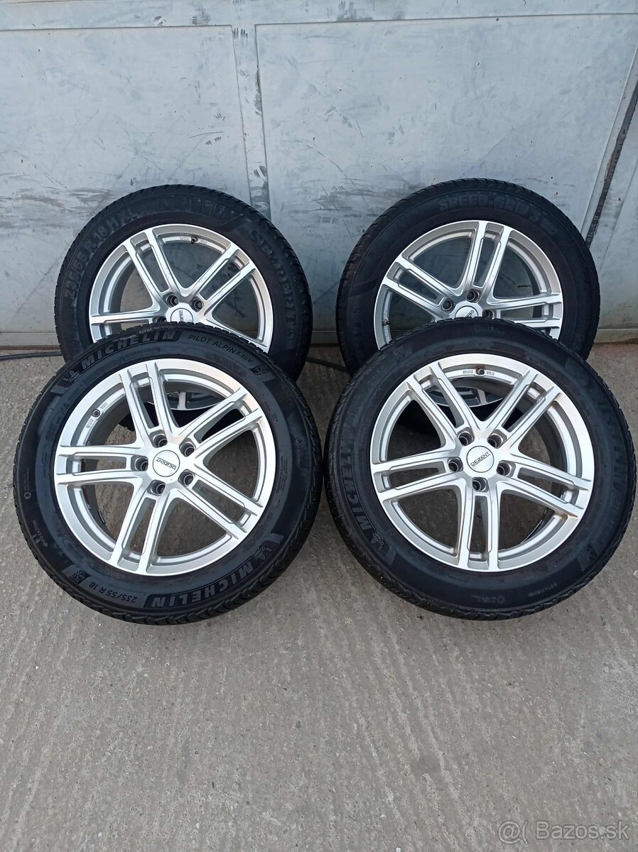Predám alu kola DEZENT 5x112R18 na Skoda,W,Audi,Mercedes ,