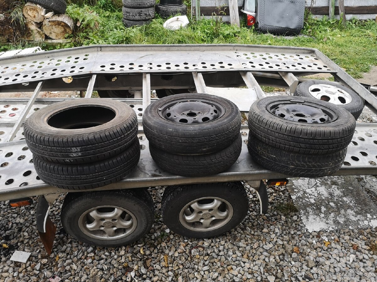 Disky r14 5x100 + 2x letne 165/70