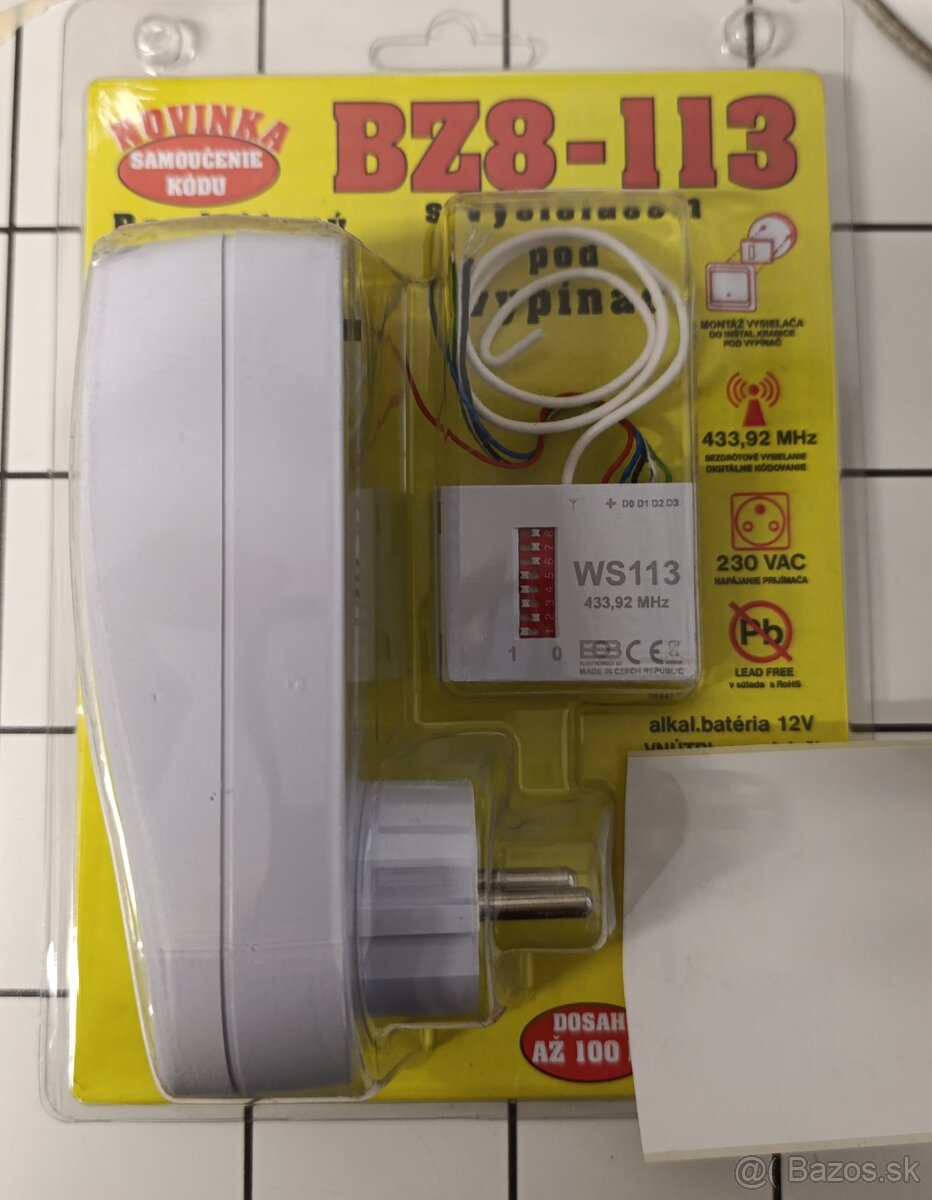 Bezdrôtový zvonček BZ8-113