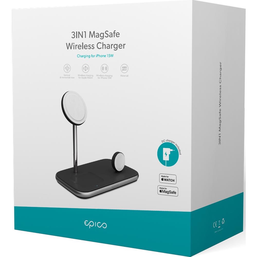 EPICO 3in1 bezdrôtová nabíjačka